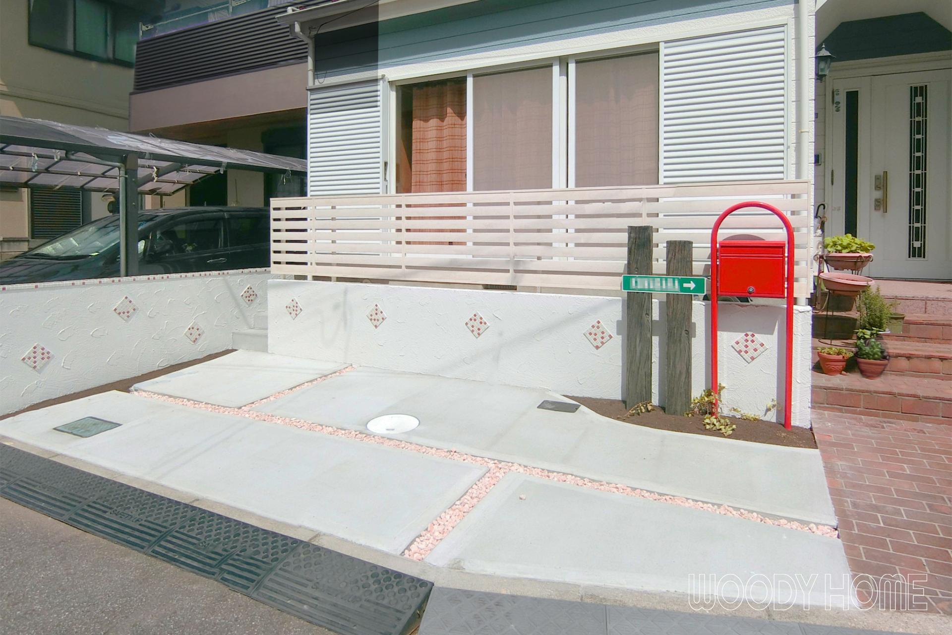 千葉のリフォーム リノベーション リフォーム施工事例 船橋市 車が無い時もお洒落に見せる駐車場リフォーム