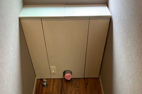 -カフェのトイレをイメージしたお洒落なトイレと洗面化粧台リフォーム-