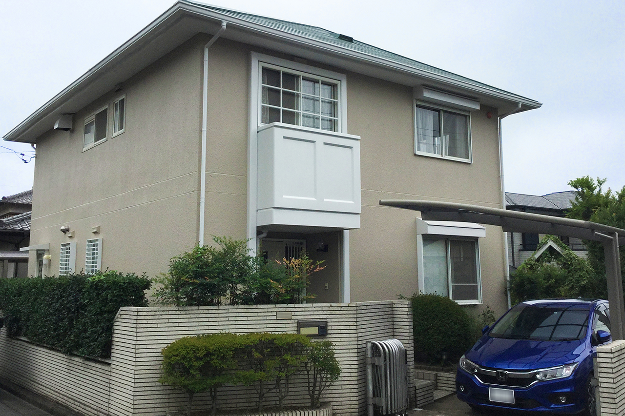 千葉のリフォーム リノベーション リフォーム施工事例 印旛郡酒々井町 築30年の木造住宅の屋根 外壁とエクステリアリフォーム