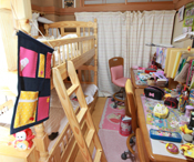 間取り変更とデザインリフォームで対面キッチンのLDKを造った鉄骨戸建住宅