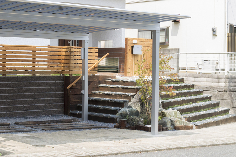 佐倉市 T様 お庭のデザインと駐車場の使い勝手にこだわったエクステリアリフォーム