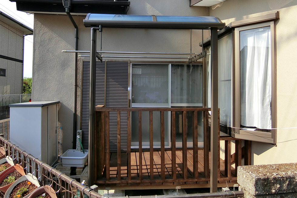 市原市　Y様 材料にこだわった屋根付きウッドデッキへのエクステリアリフォーム