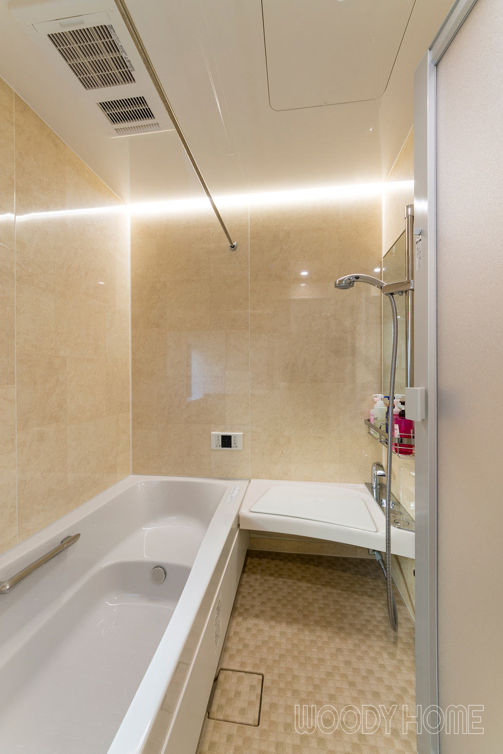 -浴室 成田市 間取り変更とリノベーションでアイランドキッチンのLDKにした鉄骨住宅の家
-