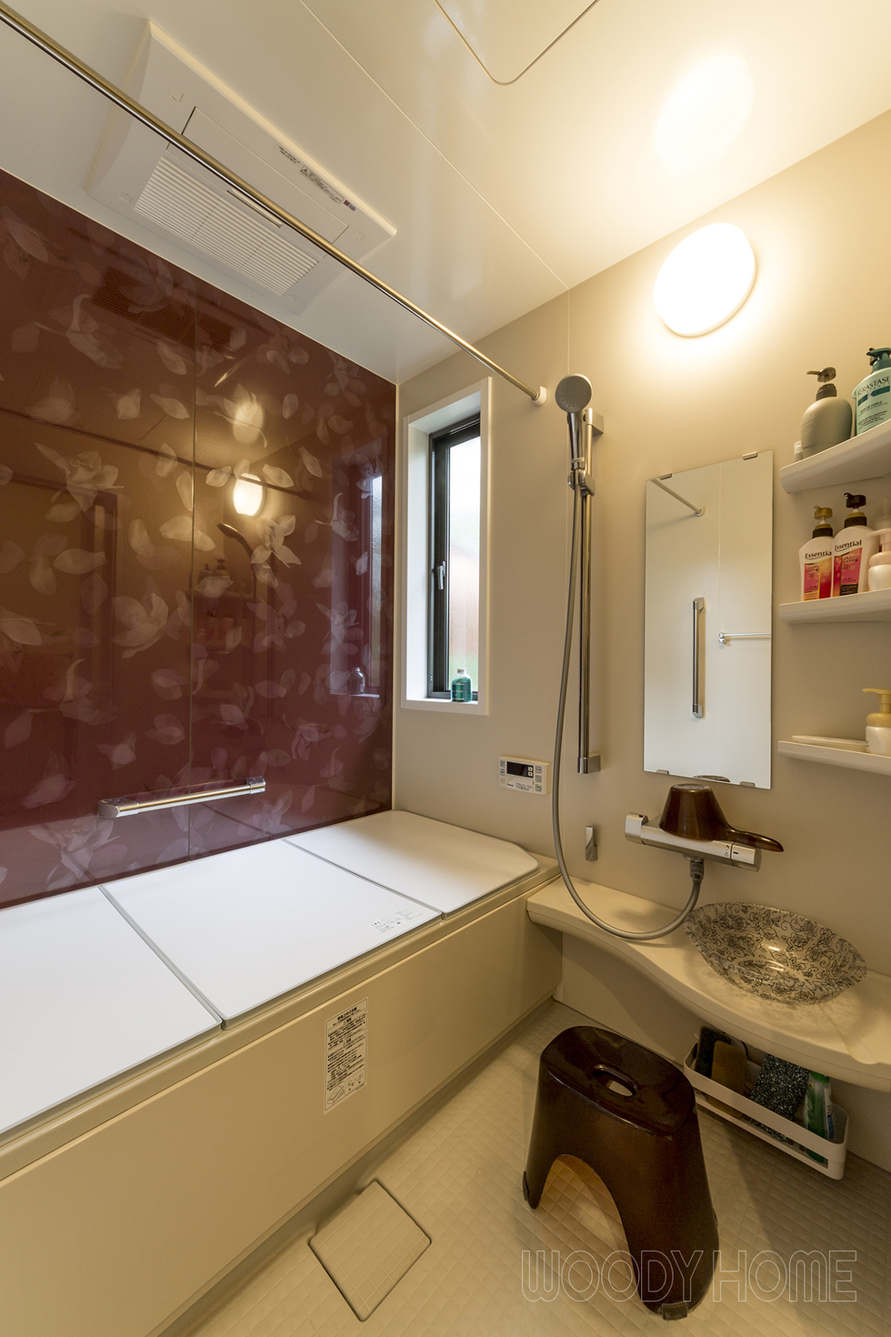 -浴室 窓断熱と床暖房に間取り変更と和室から洋室へのリフォームで暮らしやすい家-