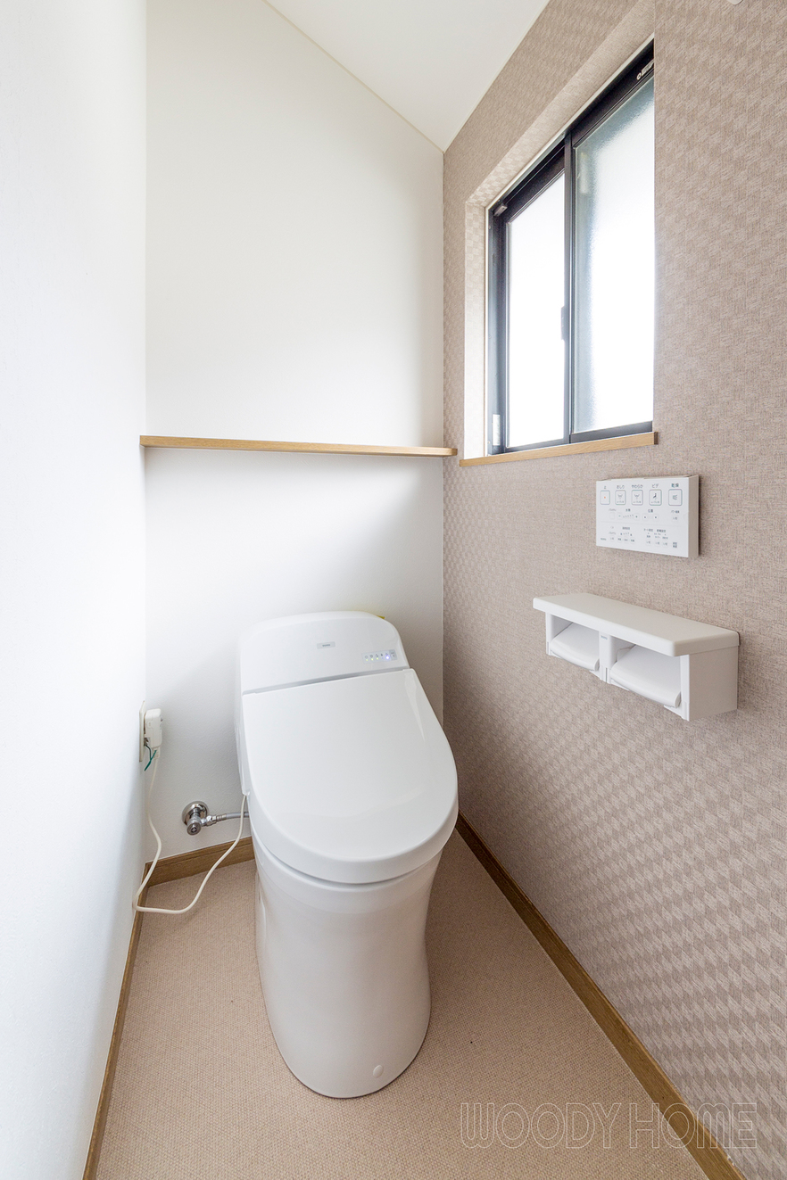 -トイレ 佐倉市 開放的なシステムキッチンのLDK、中古ツーバイフォー住宅購入リフォーム-