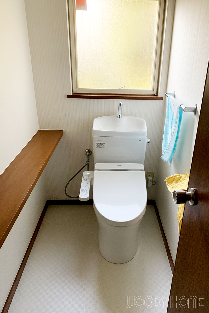 -トイレ 茂原市 中古木造住宅購入後リフォームで使いやすいキッチン・浴室・トイレの家に-