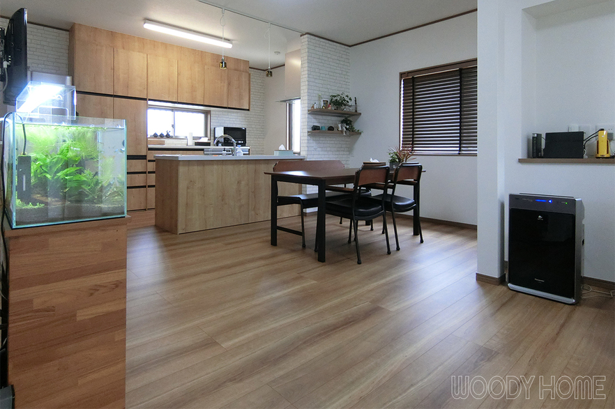 -ダイニング 市原市 間取り変更で家族が集まる広々LDK　二世帯住宅リノベーション-