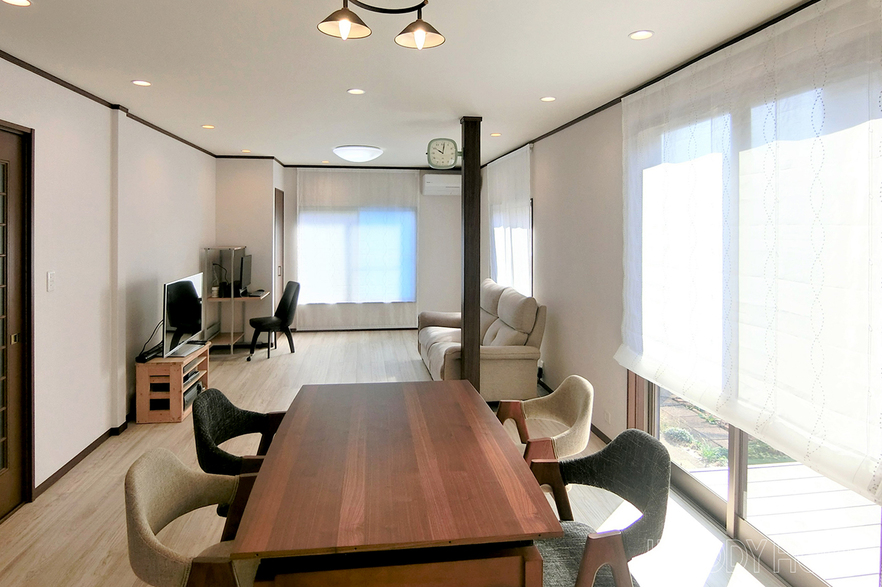 -その他  木造住宅リフォームで和室を洋室のリビングダイニングと明るい子供部屋に-