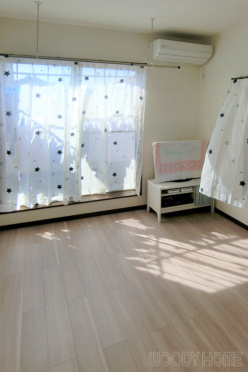 -その他  木造住宅リフォームで和室を洋室のリビングダイニングと明るい子供部屋に-