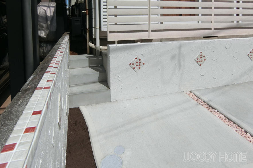 -エクステリア  車が無い時もお洒落に見せる駐車場リフォーム-