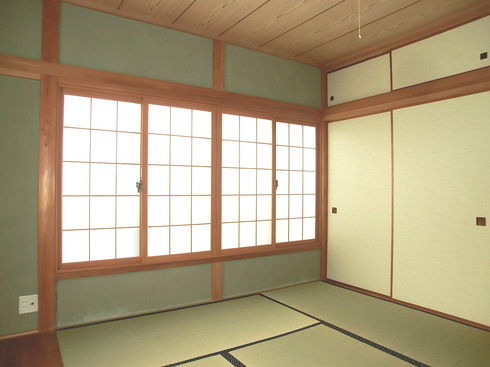 樹脂製内窓(LIXILのインプラス)の和室の障子で普通の障子よりも暖かい