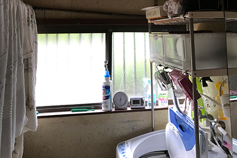 洗濯機置き場 リフォーム前