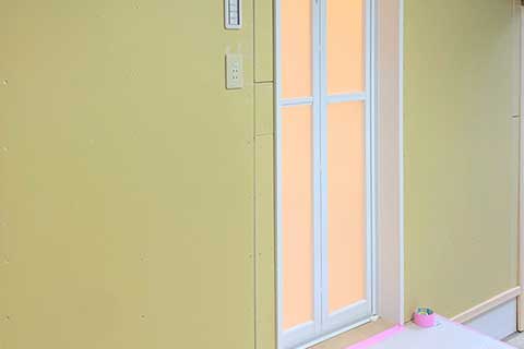 入口回りの壁の下地